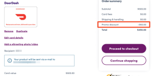 GiftCards.com 上买 DoorDash、Uber 礼卡立减 10%【2/2 更新】缩略图