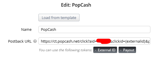 How to set PopCash tokens and Postback in Binom tracker插图2